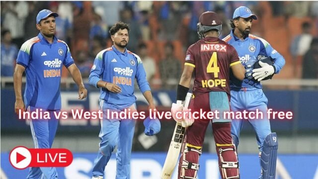 India vs West Indies Live Cricket Match Free