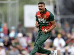 Taskin Reacts to Bangladesh’s Batting Collapse Taskin Reacts to Bangladesh's Batting Collapse