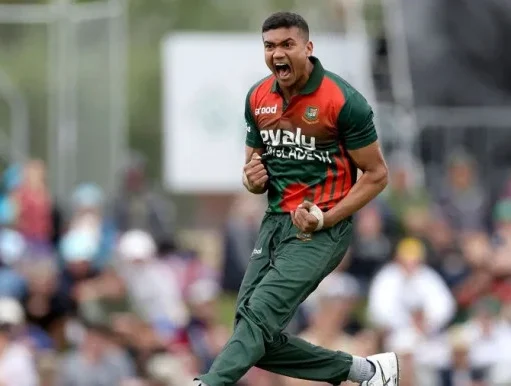 Taskin Reacts to Bangladesh’s Batting Collapse Taskin Reacts to Bangladesh's Batting Collapse